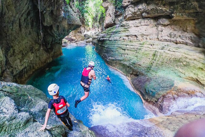 Kawasan Falls Canyoneering w/ Lunch & Transfers from Cebu City - Your Safety Kit: Helmet, Aqua Shoes, and Life Vest