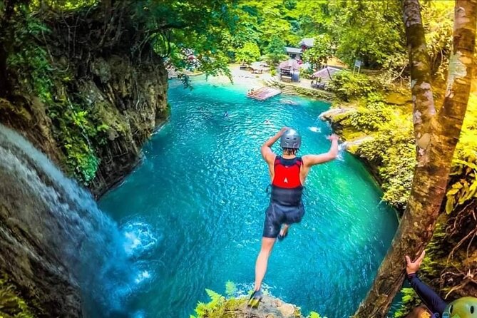 Private Kawasan Falls Canyoneering w/ Lunch - What you actually do at Kawasan Falls (jumps, rapids, and swims)